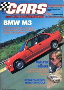Cars and Car Conversions Sept 1986 BMW M3 Walter Rohrl Caterham Escort XR3i - Picture 1 of 2