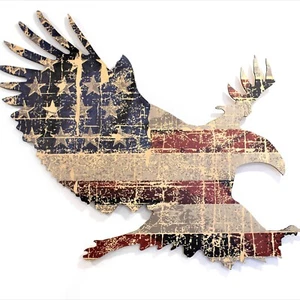 American Flag Wall Art Large 36 ”x 30” - Picture 1 of 14
