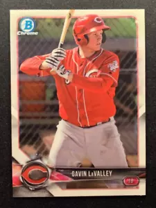 2018 Bowman Chrome Prospects #BCP119 Gavin LaValley Reds - Picture 1 of 2
