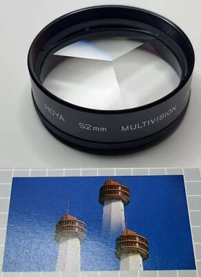 Hoya 52mm Multi Image Figure 3F Lens Filter MULTIVISION 3 Face Multiple 52 mm 52 - Image 1 of 4