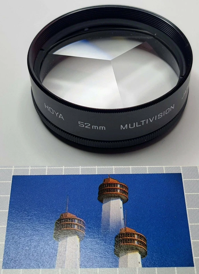 Hoya 52mm Multi Image Figure 3F Lens Filter MULTIVISION 3 Face Multiple 52 mm 52 - Image 1 of 4
