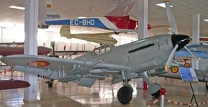 HA-1112 Hispano Aviacion Spain Airplane Wood Model Replica Small Free Shipping - Picture 1 of 1