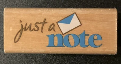 Estampida de goma solo una nota sobre sello de goma Foto 1 de 4