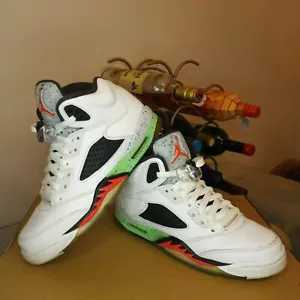 Nike Air Jordan Retro 5 Poison Green Size 5Y Kids Grade School - Picture 1 of 9