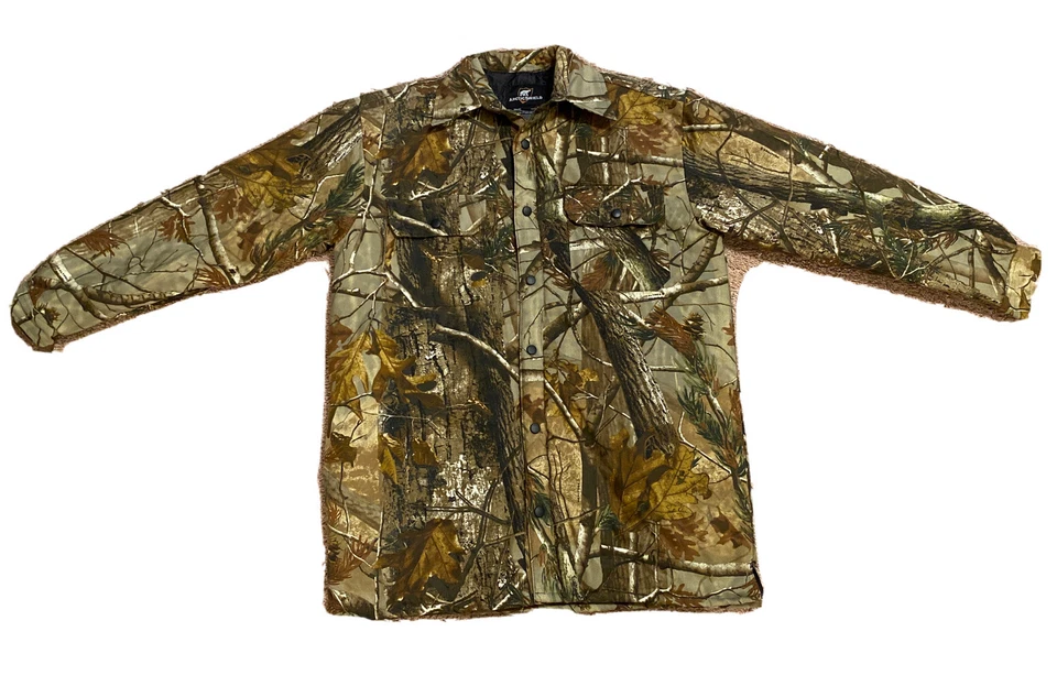 Arctic Shield mens size medium hunting jacket button up brown camouflage  - Image 1 of 4
