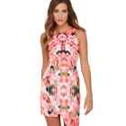 Finders Keepers Dress Small Asymmetrical Sheath Way to Go Blurred Floral Print