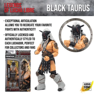 Экшн-фигурка Boss Fight Studio Legends of Lucha Libre Fanaticos Black Taurus - Изображение 1 из 4