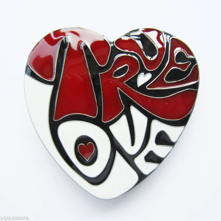 Hebilla de cinturón de metal True Love Heart San Valentín Foto 1 de 1