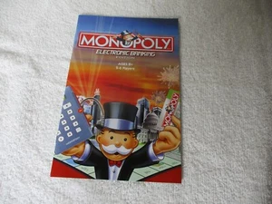 MONOPOLY ELECTRONIC BANKING 2007 GAME PARTS INSTRUCTIONS - Picture 1 of 2