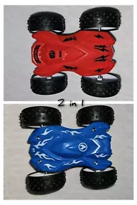 Friction Flip Auto blau/rot Push n Go Fast Fun - Bild 1 von 9