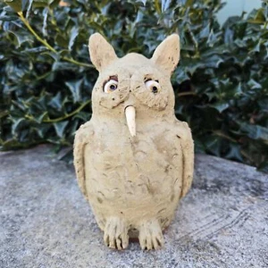 Folk Art Rustic Owl Sculpture by Billy Joe Craven - Picture 1 of 8