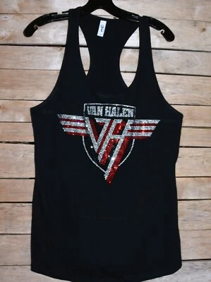 Van Halen  rhinestone  bling racer back  tank top XS, S, M, L, XL,XXL - Image 1 of 4