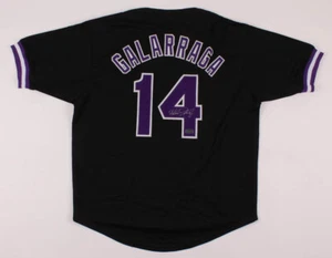 Andres Galarraga Signed Colorado Rockies Jersey (Radtke COA) 1993 Batting Champ - Picture 1 of 5