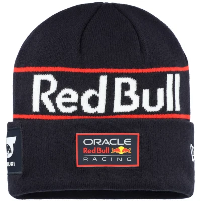 Men's New Era Max Verstappen Navy Red Bull Racing Replica Driver Cuff Knit Hat - Image 1 of 3
