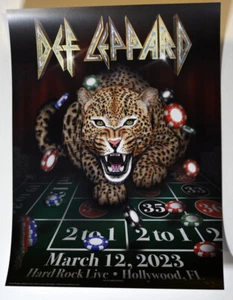 Def Leppard - 2023 - Hard Rock Live - Hollywood, FL - Artist Edition - #XX/49 - Picture 1 of 5