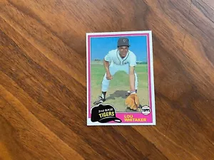 1981 Topps Lou Whitaker #234 Tigers  NM/MT+ or Better - Picture 1 of 2
