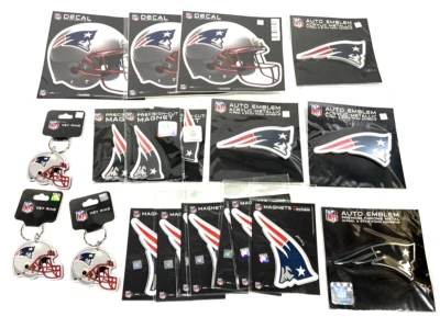 New England Patriots Gift Set Magnets, Emblems, Stickers, & Keychains 20-Pieces - Image 1 of 4