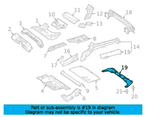 Mercedes-Benz Bodenwanne hinten Spritzschutz A1186807300 - Bild 1 von 6