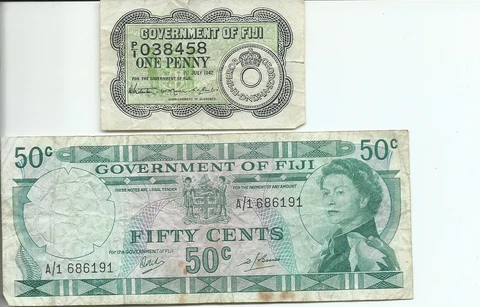 Pair of Government of Fiji Notes Cover