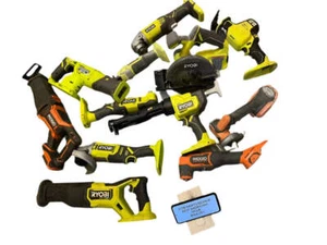 TUTTE LE PARTI O RIPARAZIONI NON FUNZIONANTI 12 pz Ryobi & Ridgid 18V Tool Lotto Smerigliatrici Recip - Foto 1 di 5