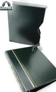 GREEN VARIO Classic 4 Ring Binder with Slipcase for Stamps, Currency & Other - Picture 1 of 9