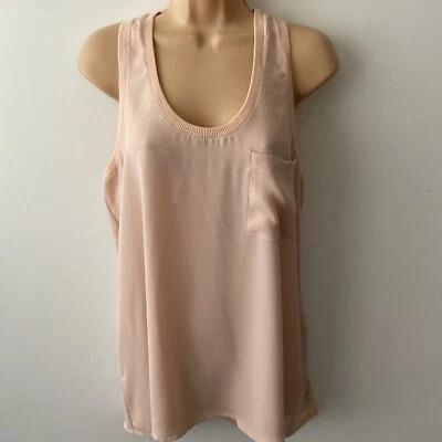 Blusa Mexx Top Talla 16 Rosa Pálido Sin Mangas Bolsillo Ligero Verano Mujeres Foto 1 de 4