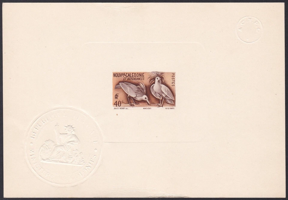 New Caledonia Sc278 Kagus, Bird, Die Proof - Image 1 of 1