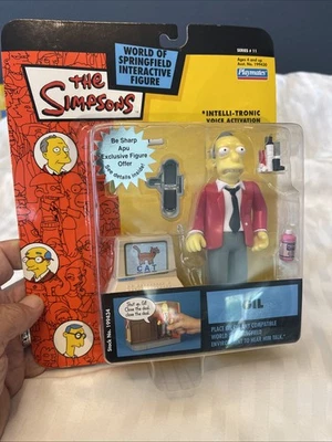 The Simpsons Gil Gunderson WOS Playmates Interactive Figure 2002 Series 11 MOC - Imagem 1 de 4