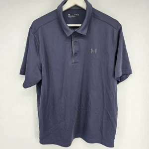 Mens Under Armour Blue Collared Shirt Polo Size XL - Picture 1 of 6