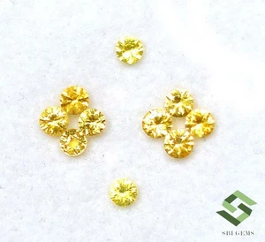 3 mm Natural Yellow Sapphire Round Diamond Cut Lot 10 Pcs 1.35CTS Loose Gemstone - Picture 1 of 7