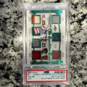 2020 Leaf Superlative Seven 5/5 PSA 8 Griffey Gwynn Bonds Murray Mattingly Relic - Picture 1 of 11