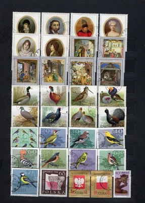 POLAND.  COLLECTION BUILDER OF 334 ALL DIFFERENT 1960s ERA STAMPS. SEE 10 SCANS - Image 1 of 4