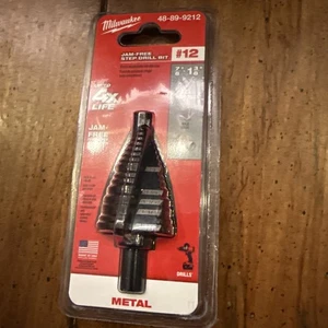 Milwaukee (48-89-9212) 12-Step Drill Bit New Sealed Free Shipping - Picture 1 of 5