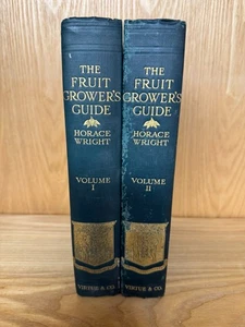1924 The Fruit Grower's Guide by Horace Wright Books 1 & 2 Complete ID127 - Foto 1 di 8