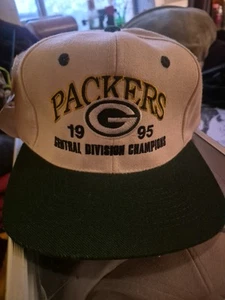 Vintage 1995 Green Bay Packers Division Champs Hat Brand New With Tags - Picture 1 of 3