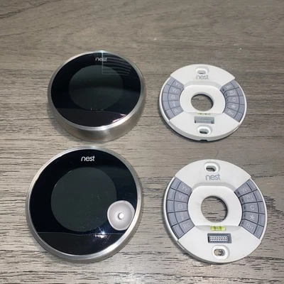 Nest Thermostat 2nd Gen 02A Stainless Steel - Image 1 of 4