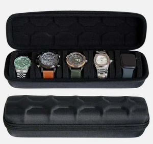 Travel Watch Roll Case Wristwatch Display Case Watch Storage Box 3 Slots/5 Slots - Picture 1 of 15