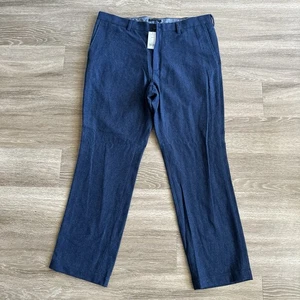 Banana Republic gerades Bein Wolle Aiden Hose blau Herren 38 x 32 - Bild 1 von 17