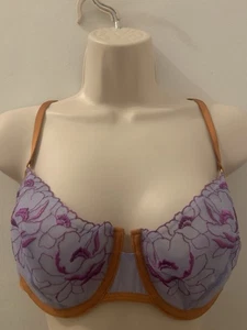 Dora Larson Pastel Purple Mesh Bra 34D Wired BNWT See Description - Picture 1 of 10