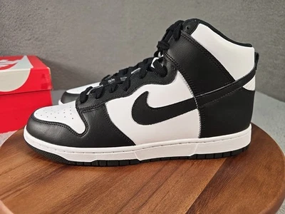 Nike Dunk High Branco-Preto-Universitário Vermelho Panda Feminino Tamanho 12 DD1869-103 Caixa Dam - Imagem 1 de 4