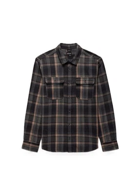 Camisa de franela prAna Westbrook para hombre, tomillo, pequeña, ajuste estándar Foto 1 de 3