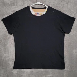 R13 T-Shirt Mens Size Large Black Solid Japanese Fabric Cotton Cashmere Blend - Picture 1 of 12