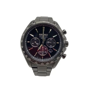 Seiko Solaruhr BLK BLK SS V175-0FA0 Chronograph S Serie - Bild 1 von 6