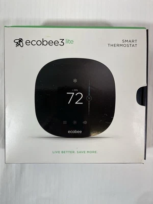 ecobee3 lite Smart Thermostat Black EB-STATE3LTP-02 Open Box Nw - Image 1 of 4