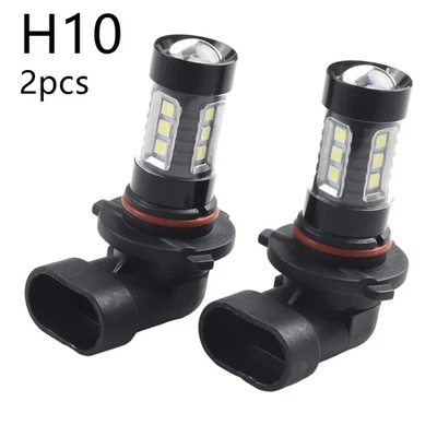 Bright White Fog Light Kit H10 9145 9140 Bulbs 2PCS Aluminum Alloy Shell - Image 1 of 4