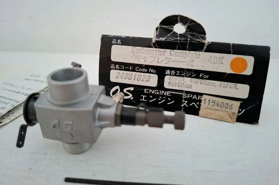 OS Carburateur 4BK neuf  pour moteur OS 40 FSR et ABC, 45 FSR et ABC - Photo 1/4