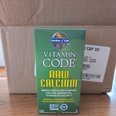 Garden of Life Vitamin Code Calcio Crudo 120 Cápsulas Vegetarianas UltraZorbe 9/25 Foto 1 de 2