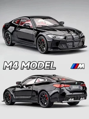BMW M4 G82 1:24 cupé coche deportivo modelo de metal fundido a presión juguete coleccionable regalo NUEVO Foto 1 de 4