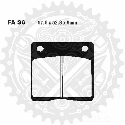 Nuevo juego de pastillas de freno traseras EBC Organic FA 1 ajuste Suzuki GS 650 G 1981-1982 Foto 1 de 4
