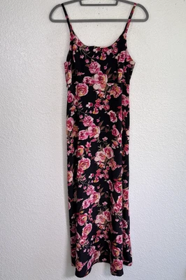 Vintage 90s Dress Womens 9 10 Floral Babydoll Maxi Fairy Whimsy All That Jazz - Image 1 of 4